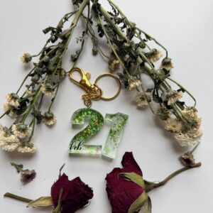 Custom Keychain (Month/Number)