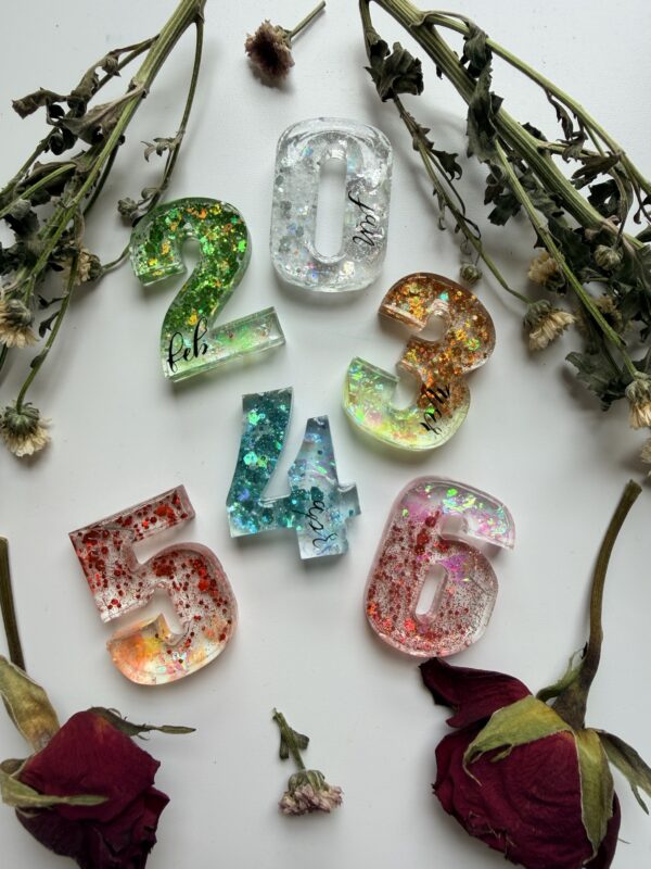 Custom Keychain (Month/Number)