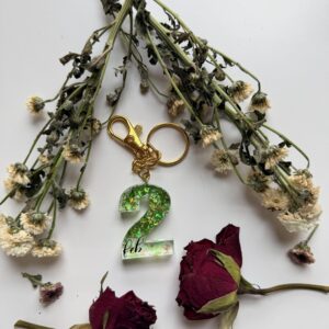 Custom Keychain (Month/Number)